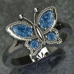 Butterfly Ring 1 c